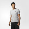 ADIDAS ATHLETICS ESSENTIALS DROPTAIL 3-STRIPES TEE GREY BQ1544