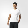 ADIDAS ATHLETICS ESSENTIALS DROPTAIL 3-STRIPES TEE WHITE BQ1548