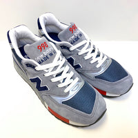 NEW BALANCE M998GNR ORIGINAL GREY BLUE RED MADE IN USA